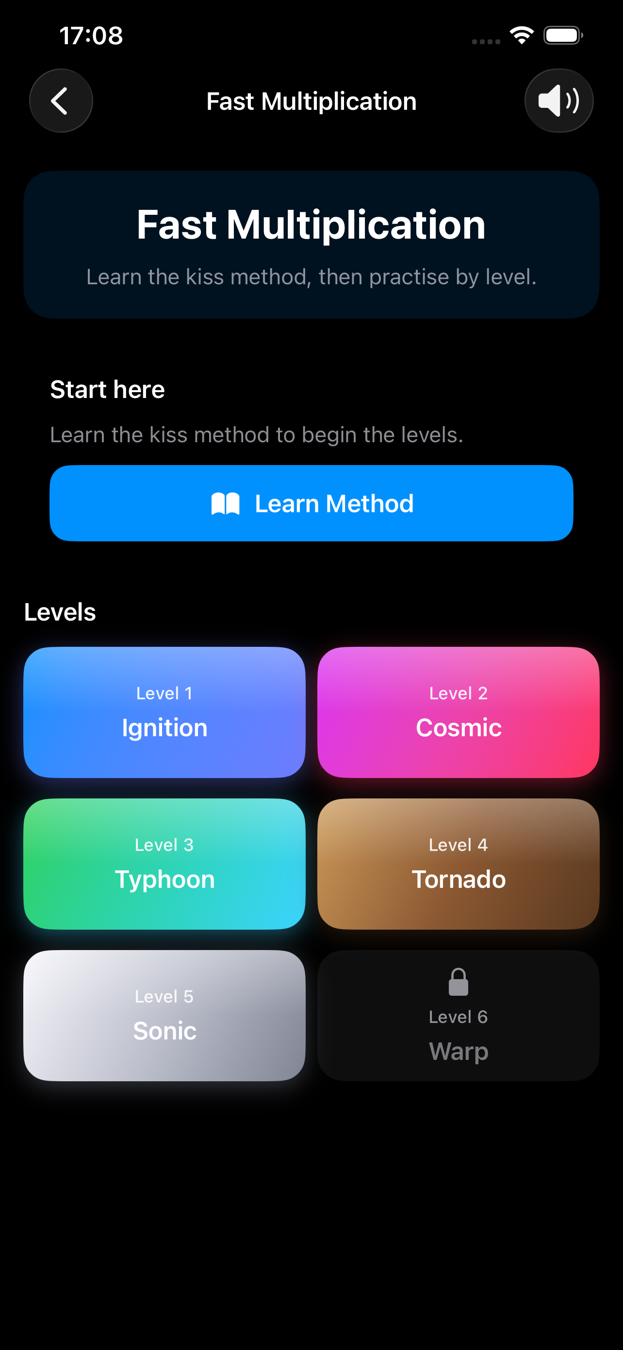 ACE Maths Pro lesson screen