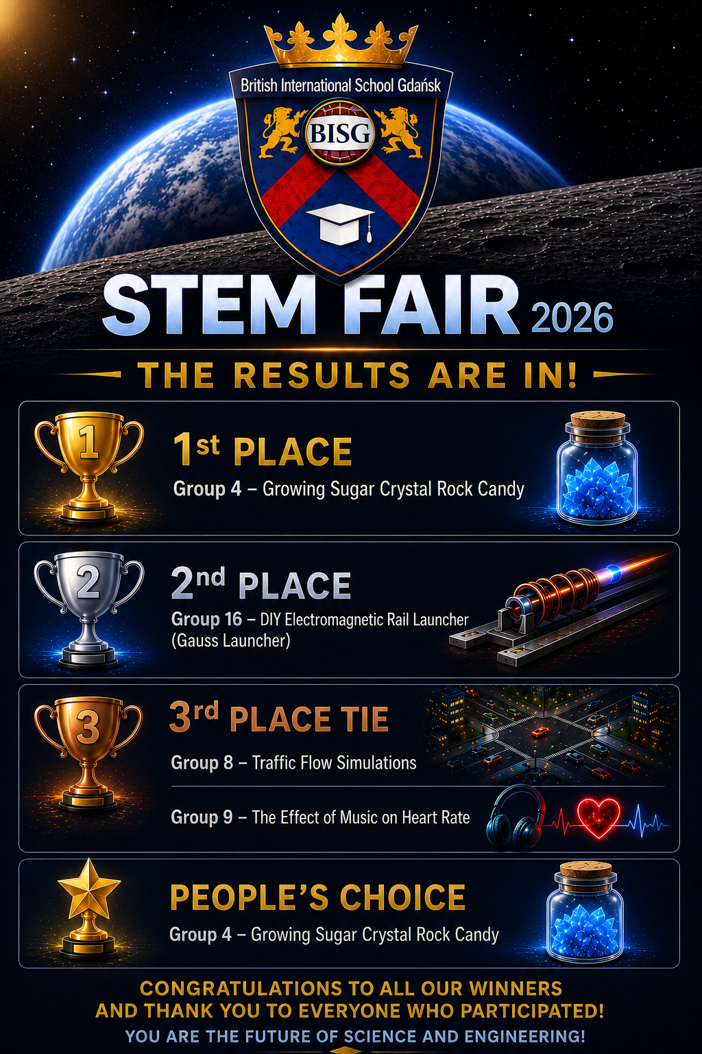 STEM Fair promotional design