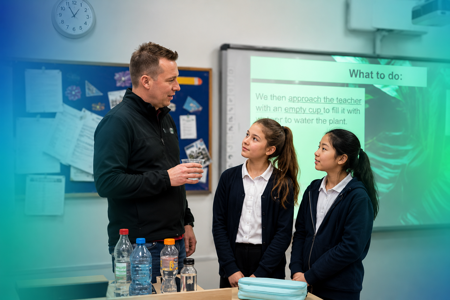 Paul teaching mathematics